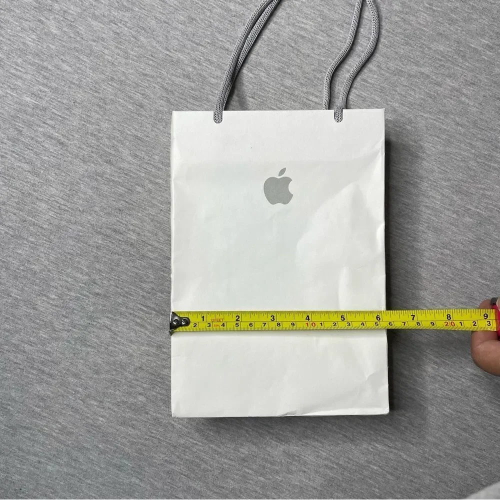 Apple Store 9”x6” White Gift Bag